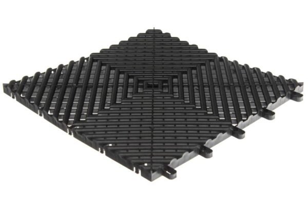 Black polypropylene plate