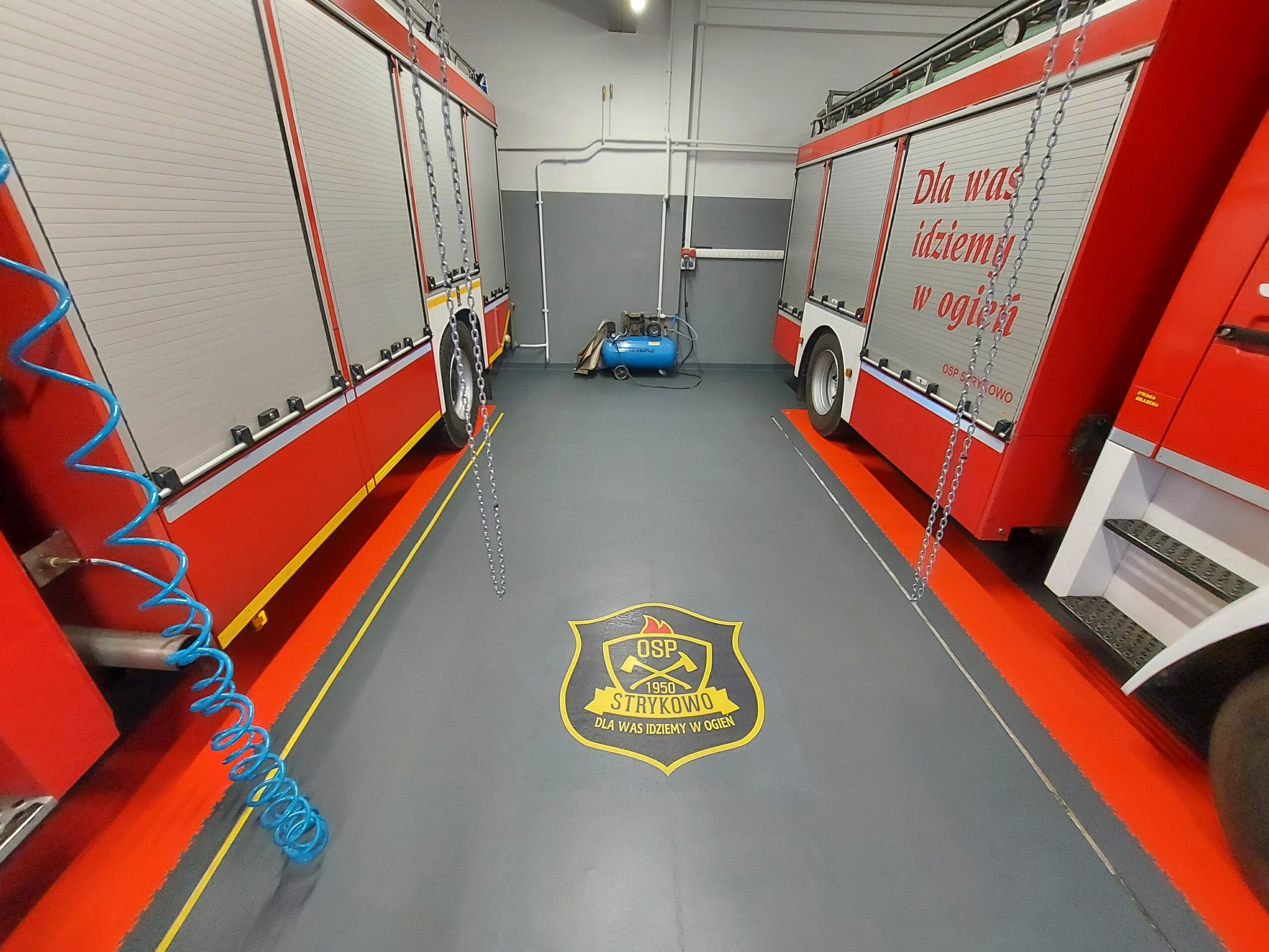 Magazyn sprzętu ratowniczego i strefa techniczna strażnicy